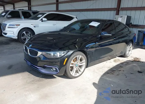 2018 BMW 430I Gran Coupe from USA, damaged, VIN WBA4J1C51JBM10689